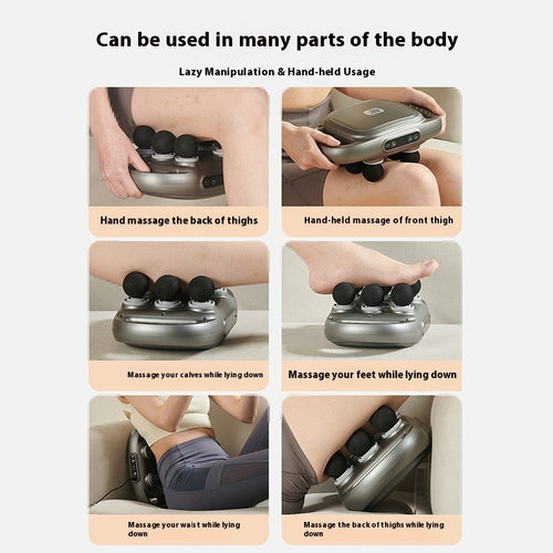مسدس تدليك جديد بستة رؤوس، أداة استرخاء العضلات والأنسجة الضامة، كريم تدليك عميق للرقبة
