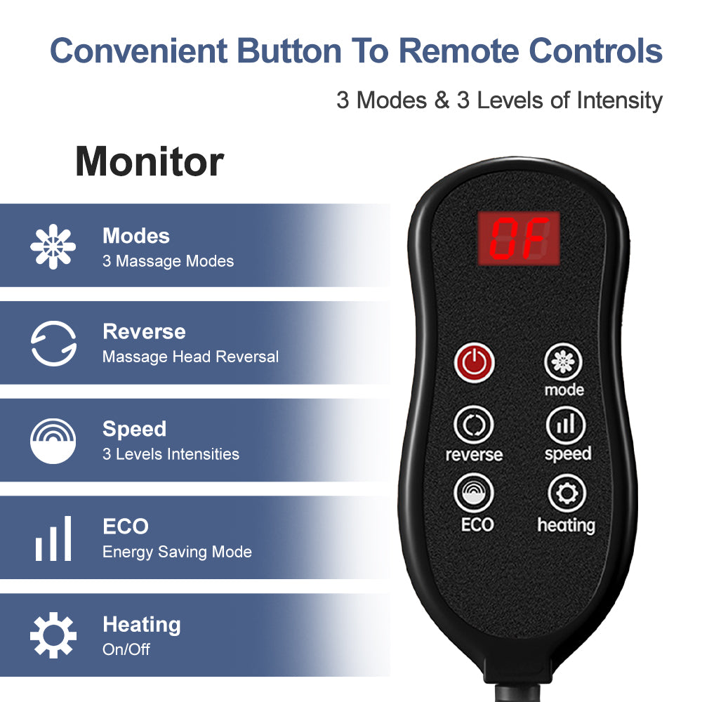 Shiatsu Foot Massager With Heat Kneading Calf Leg Arm Massage Relief